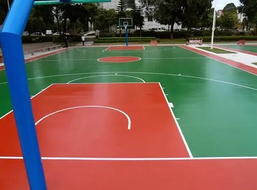淮北户外厂区球场翻新，地坪翻新修补工作